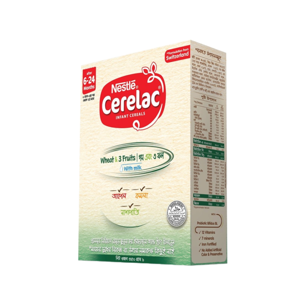 Nestle Cerelac 1 Wheat & Three Fruits (6 M+)